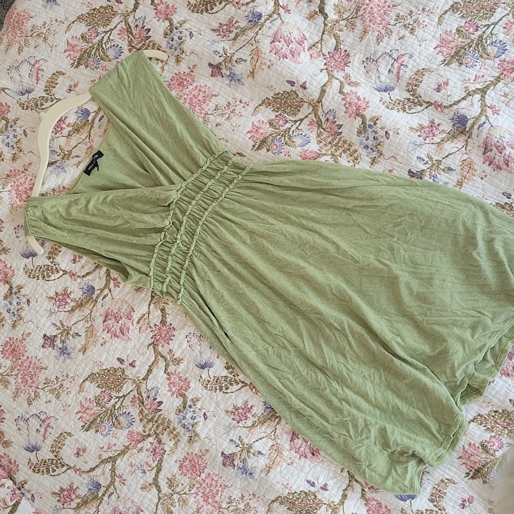 Green summer dress